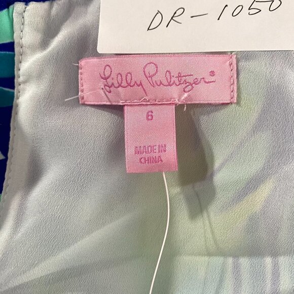 Lilly Pulitzer Kassia Dress Twilight Blue Nest to Nothing Women's Size 6 NWT - Picture 10 of 12